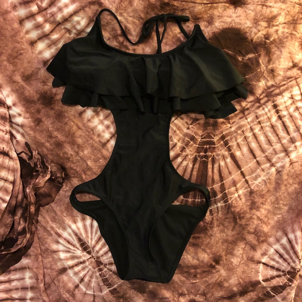 Roxy ruffle one piece